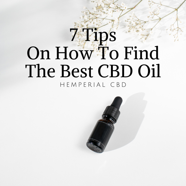7 Tips on How to find the best CBD Oil for sale